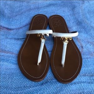 Tory Burch white sandals
